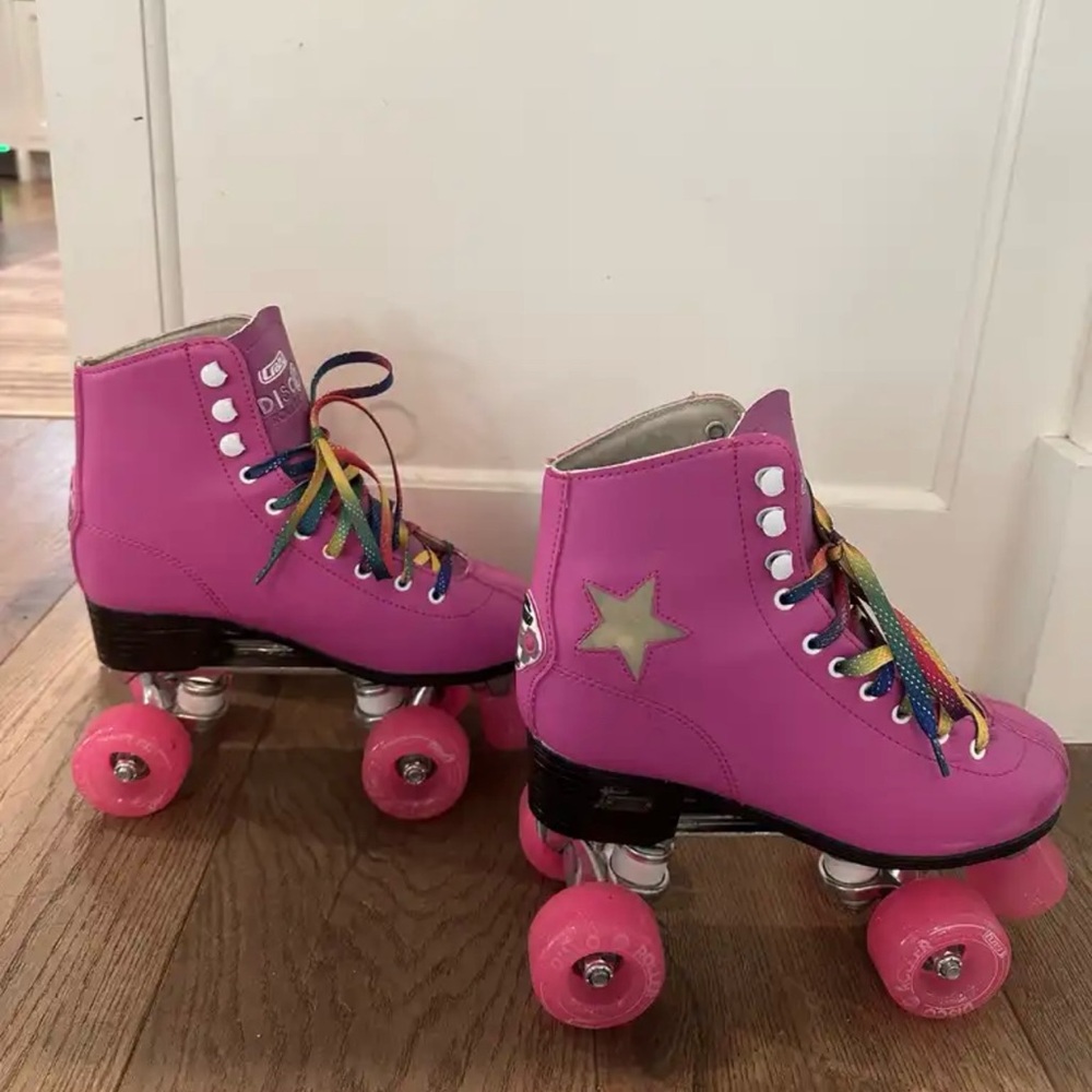Pink Roller Skates with Star Detail